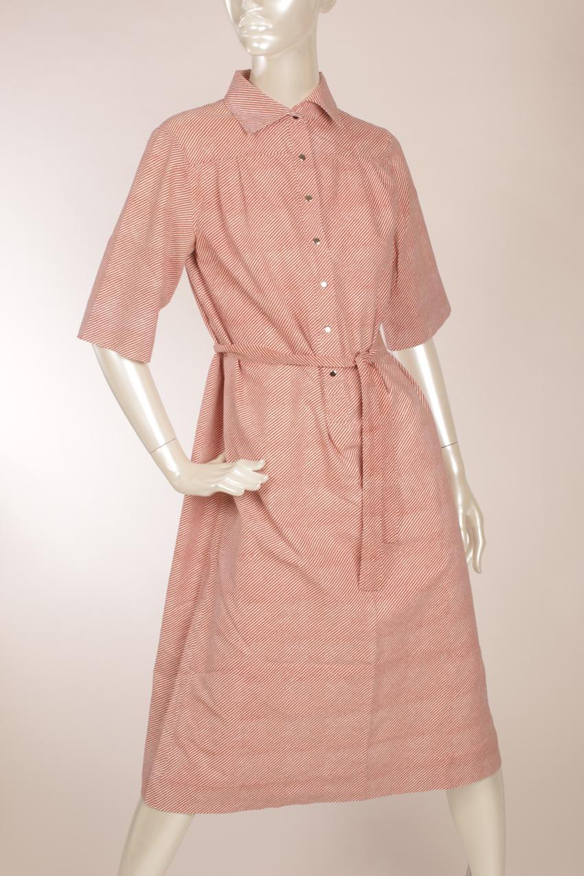 Vintage Marimekko punavalkoraidallinen paitamekko M - Image 5