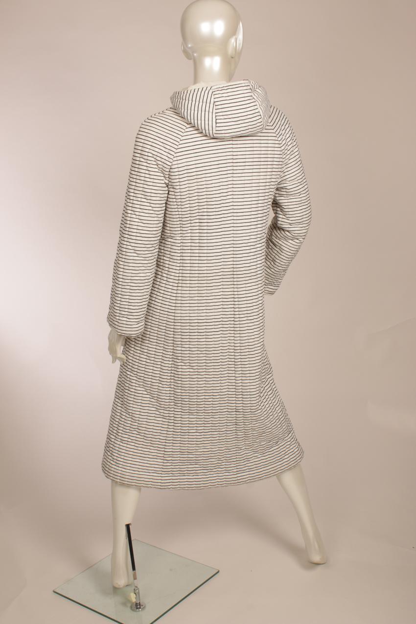 Vintage Vuokko raidallinen hupullinen toppatakki S - Image 9