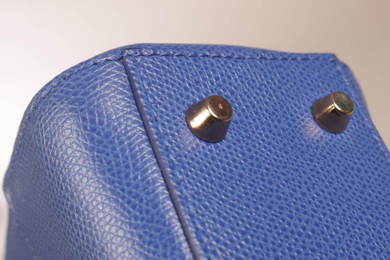 Furla sininen pieni nahkalaukku - Image 11