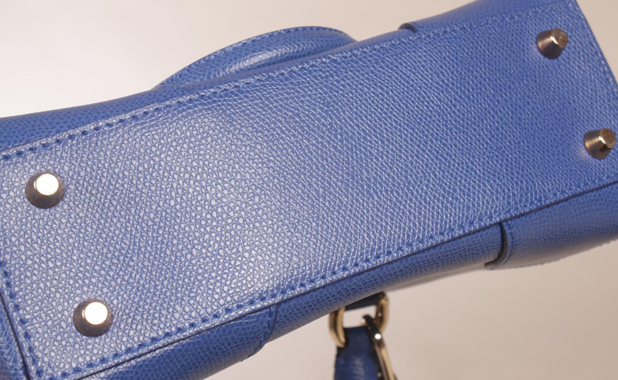 Furla sininen pieni nahkalaukku - Image 12