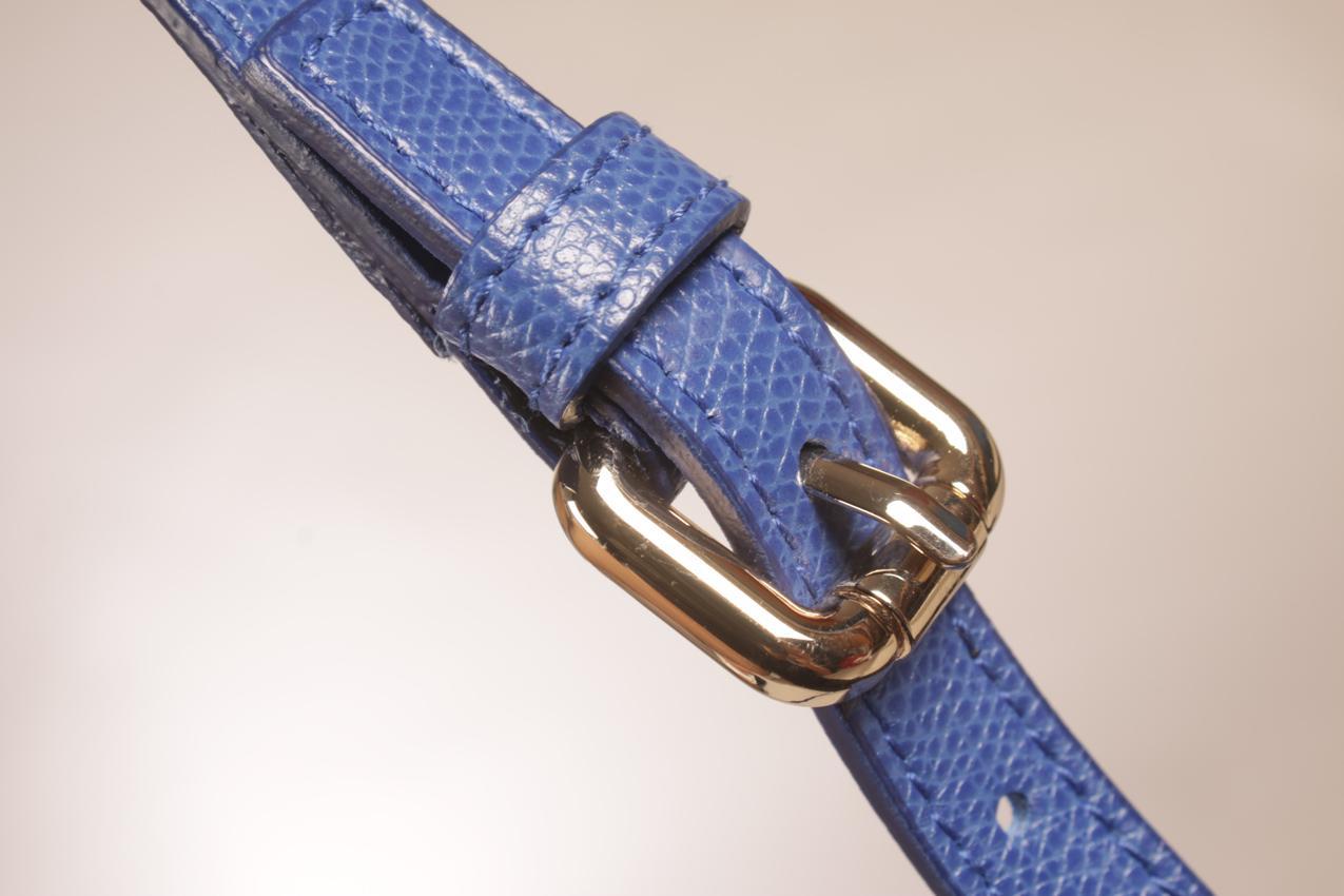 Furla sininen pieni nahkalaukku - Image 13