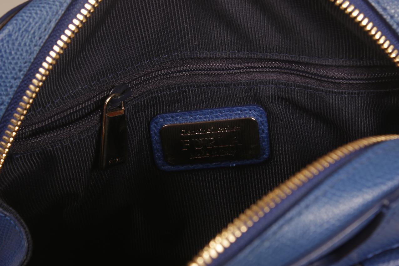 Furla sininen pieni nahkalaukku - Image 16