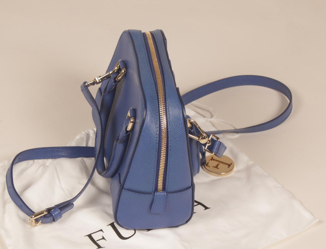 Furla sininen pieni nahkalaukku - Image 5