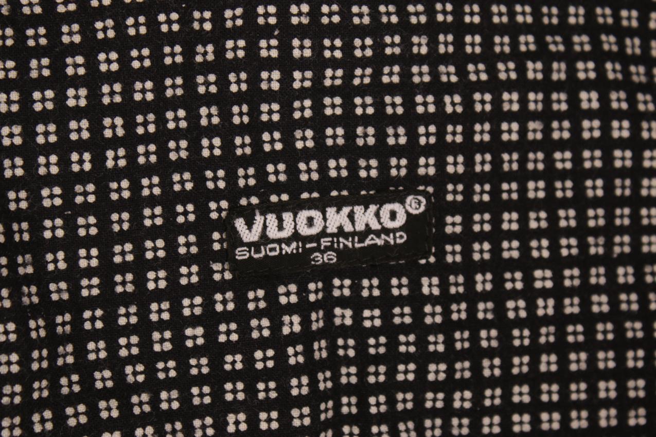 Vintage Vuokko mustavalkoinen takkimekko S - Image 8