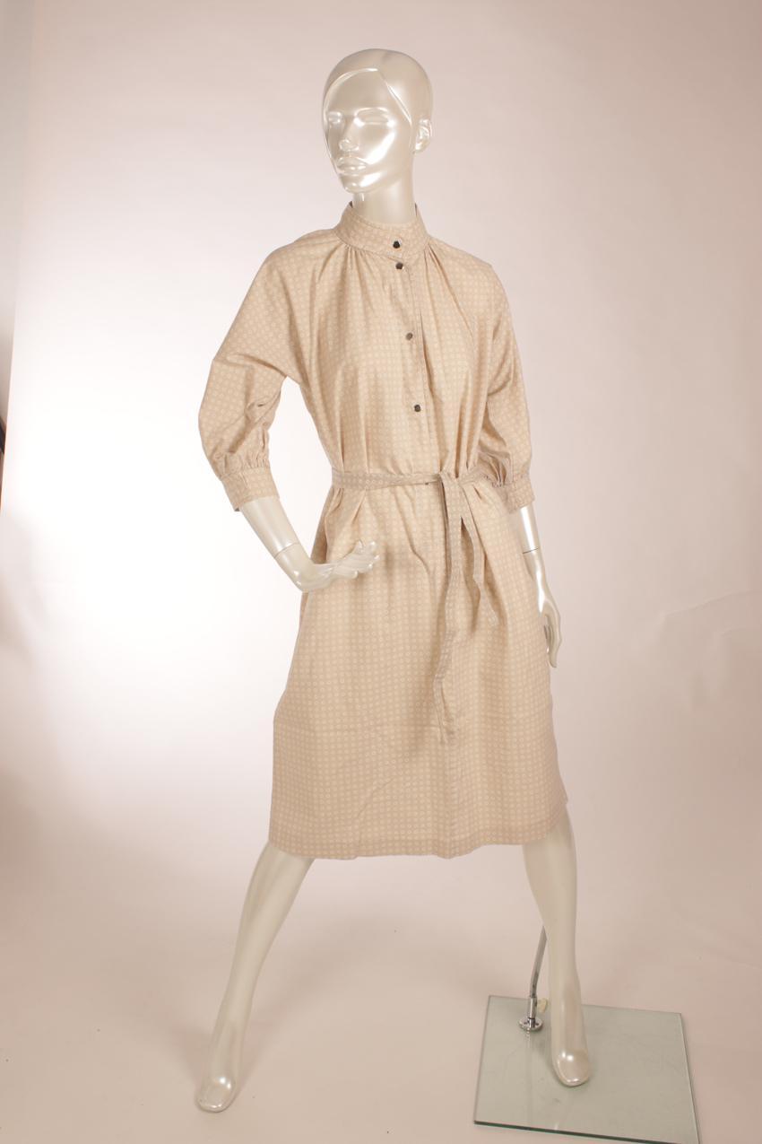 Vintage Vuokko beige shirt dress S - Image 3