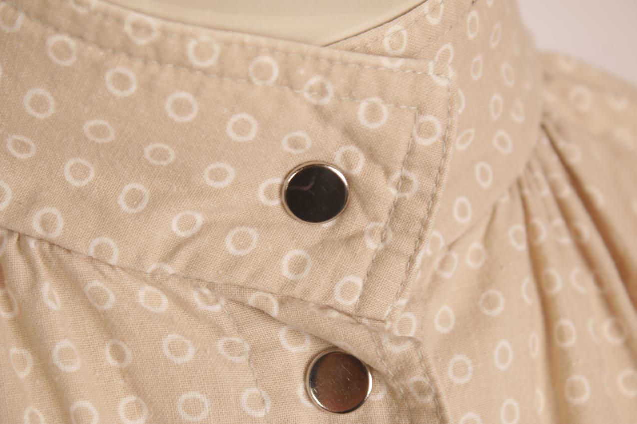Vintage Vuokko beige shirt dress S - Image 4