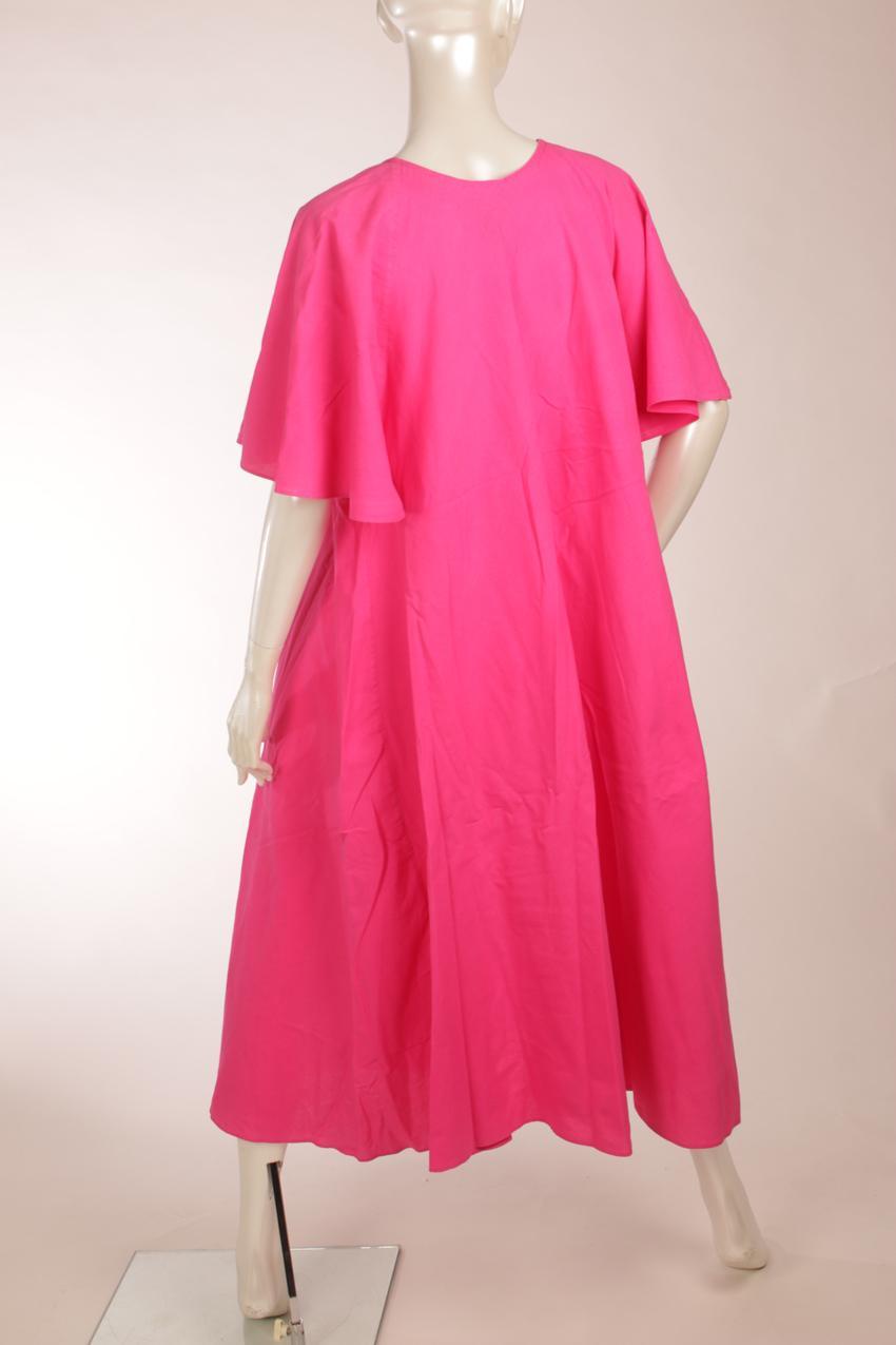 Vintage Vuokko fuksianpunainen mekko XS - Image 5