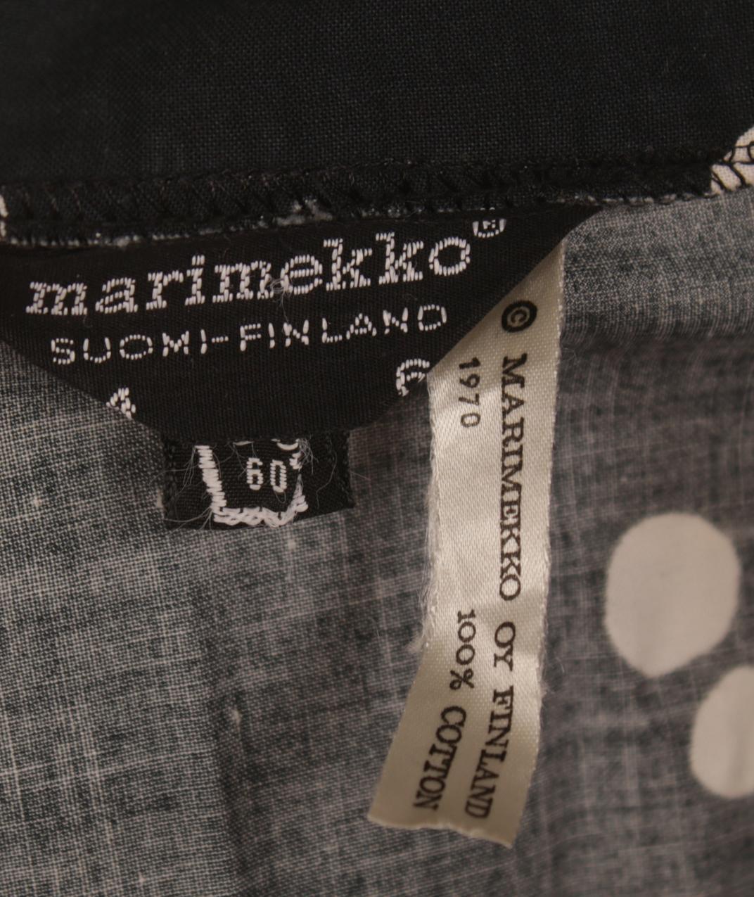 Vintage Marimekko 70s Pentti Rinta “Äänne” dress “Käpälä” XS - Image 9