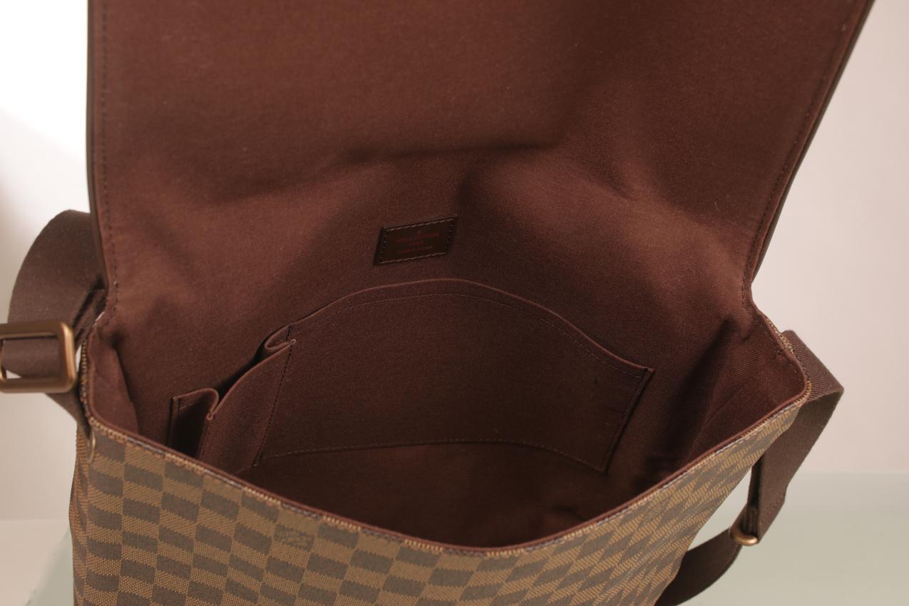 Louis Vuitton Brooklyn MM Damier Ebene Canvas Messenger olkalaukku - Image 13