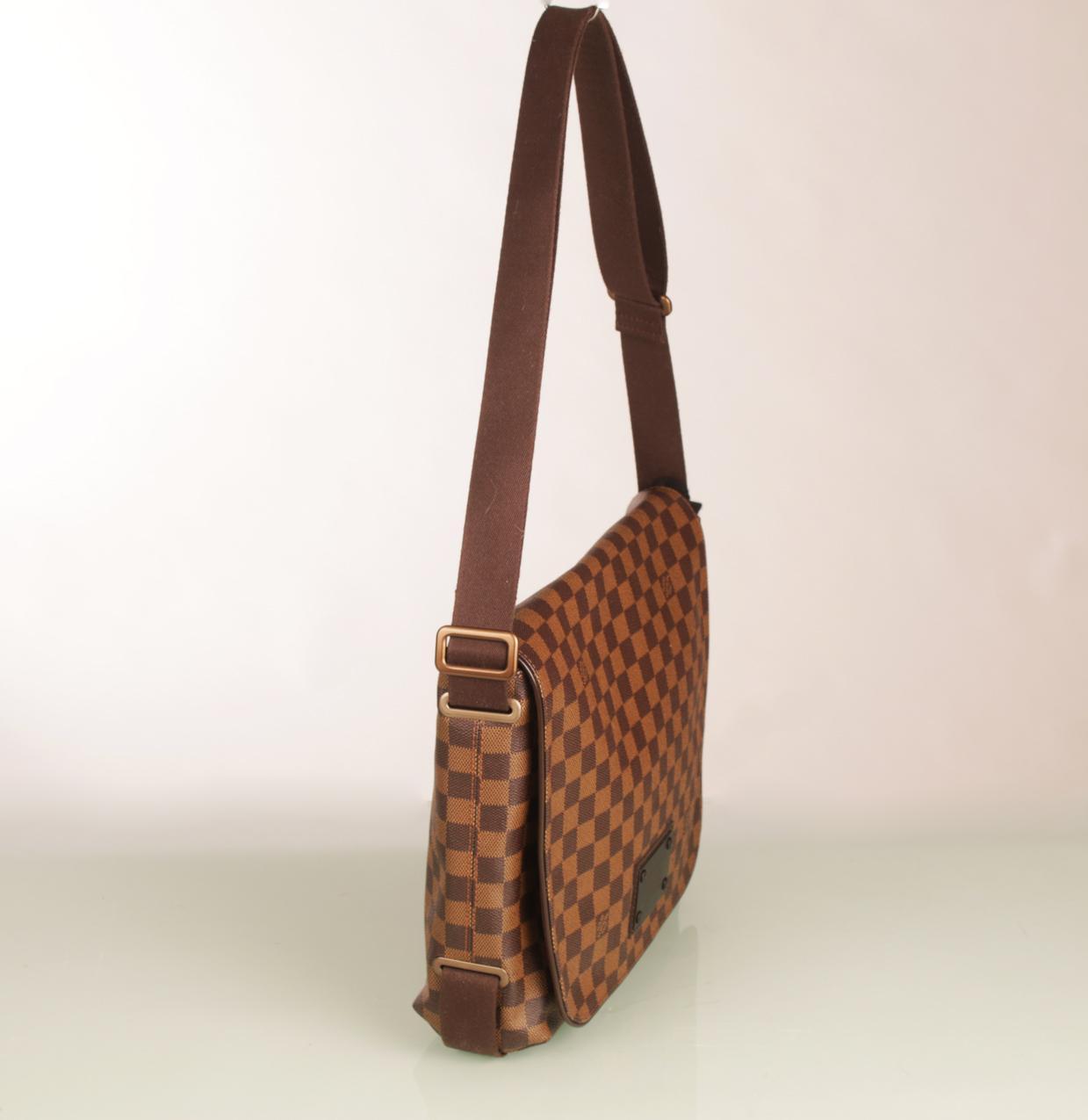 Louis Vuitton Brooklyn MM Damier Ebene Canvas Messenger olkalaukku - Image 3