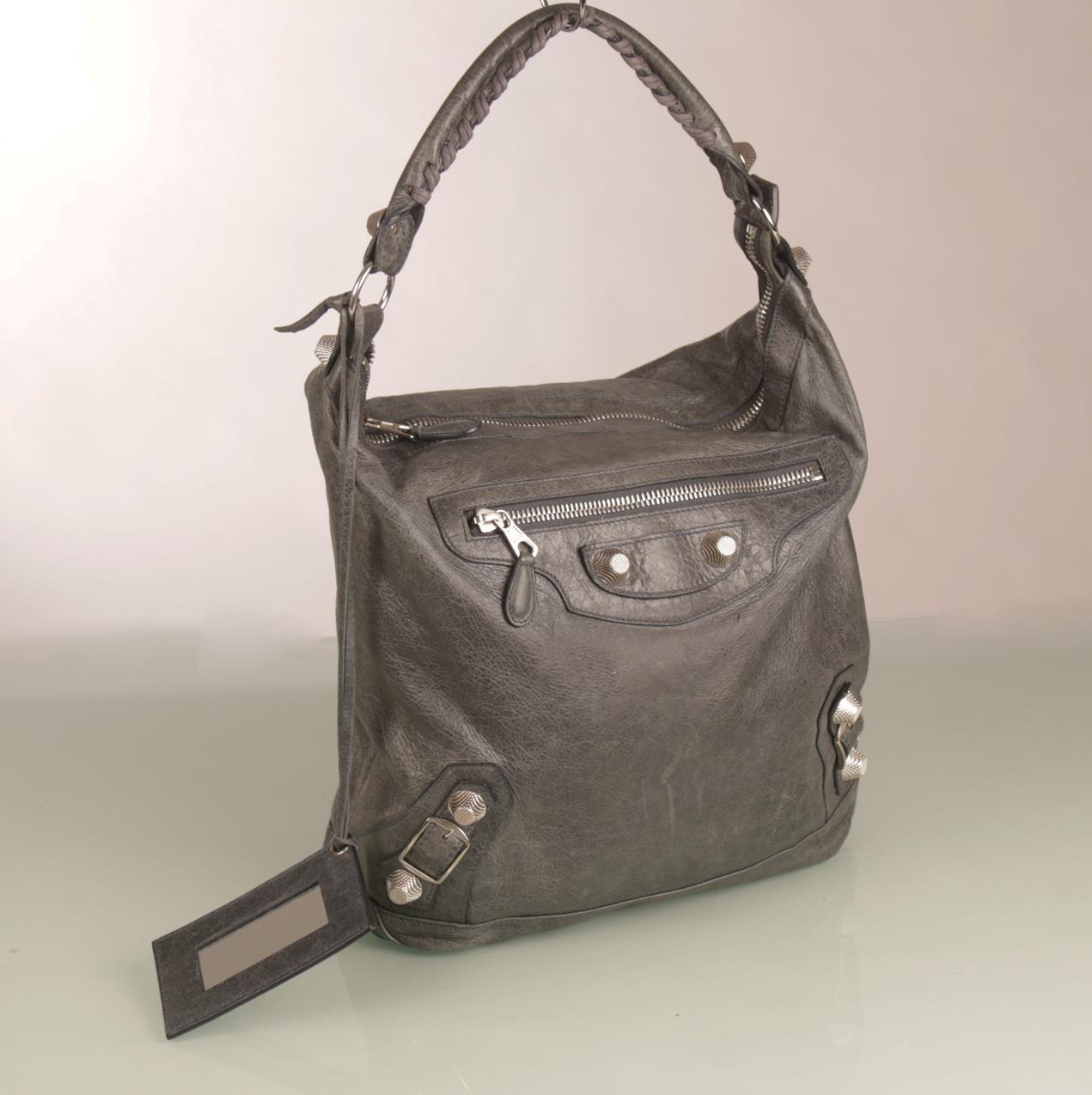 Balenciaga Day Hobo Giant 21 antrasiitti nahkainen olkalaukku
