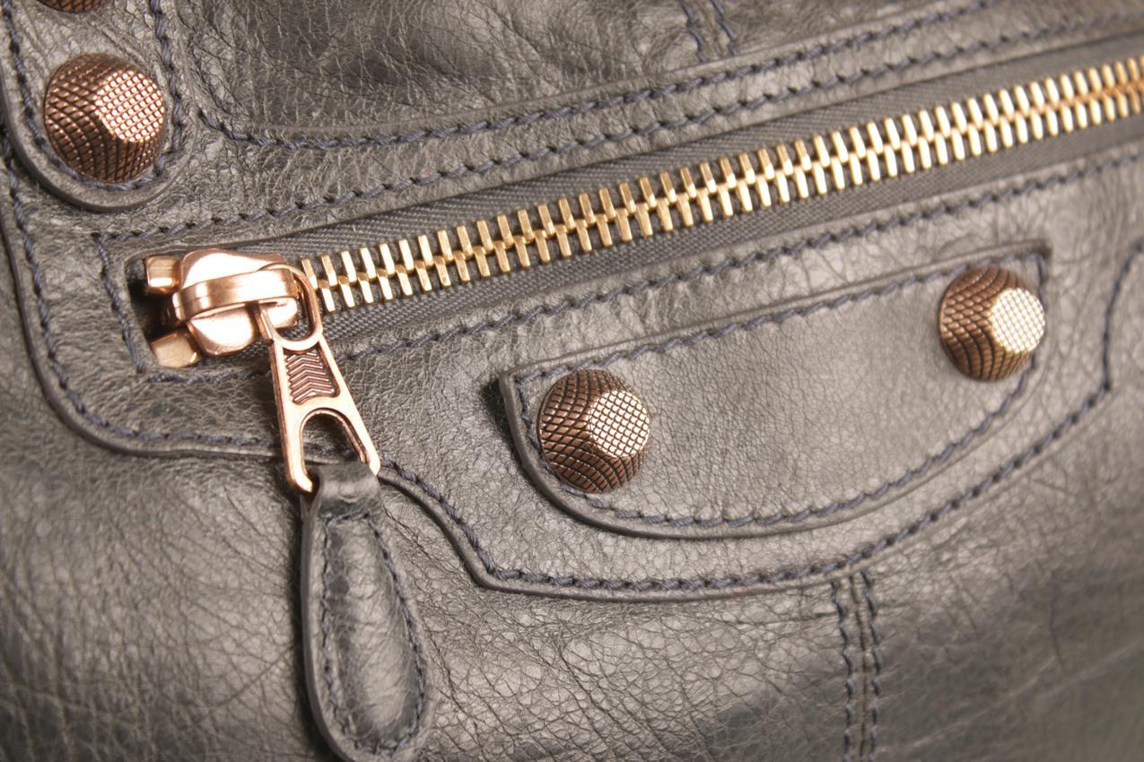 Balenciaga Agneau antrasiitti nahkainen Giant 12 ruusukulta Work tote laukku - Image 12