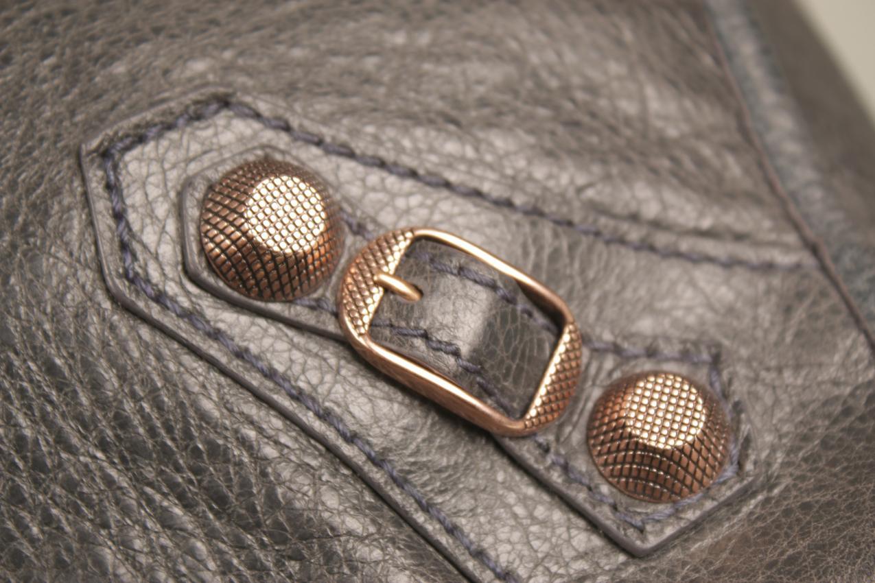 Balenciaga Agneau antrasiitti nahkainen Giant 12 ruusukulta Work tote laukku - Image 13