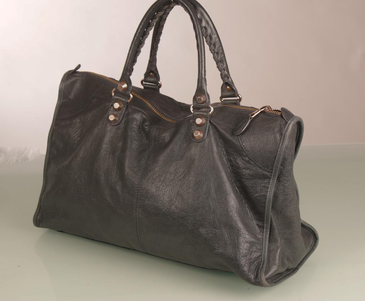 Balenciaga Agneau antrasiitti nahkainen Giant 12 ruusukulta Work tote laukku - Image 5