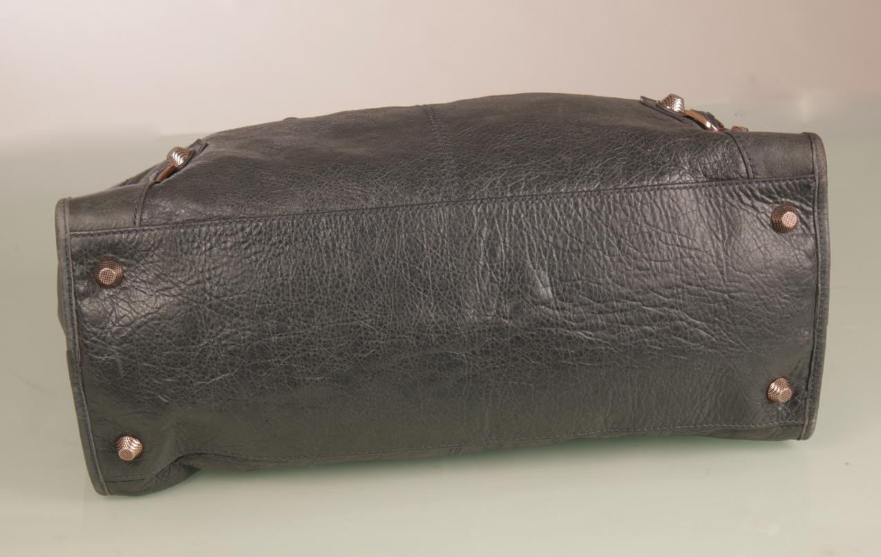 Balenciaga Agneau antrasiitti nahkainen Giant 12 ruusukulta Work tote laukku - Image 8