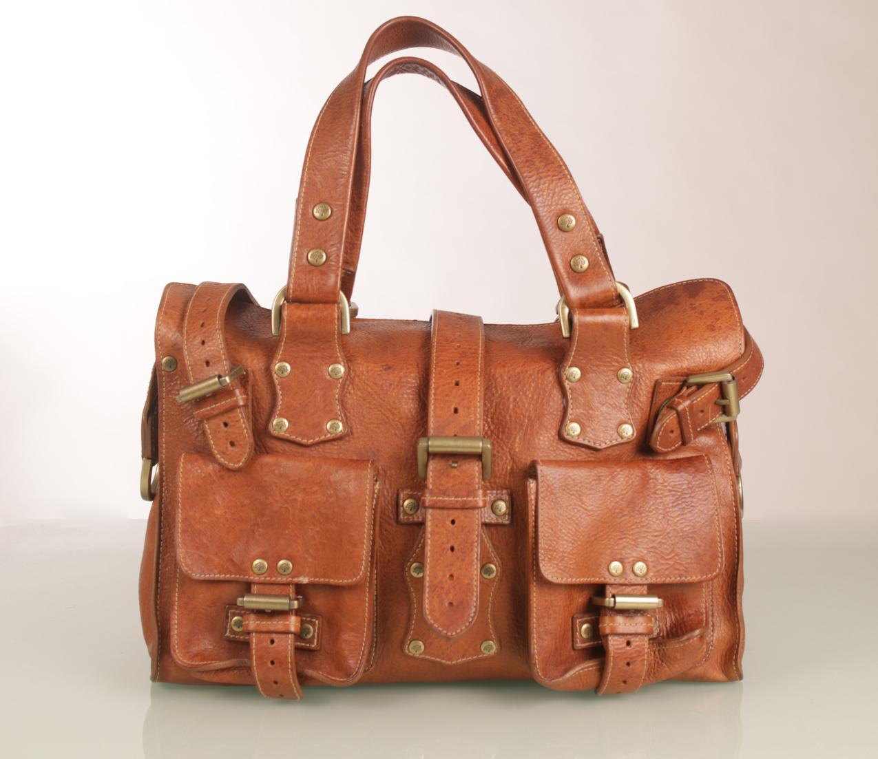 Mulberry vintage Roxanne ruskea nahkalaukku