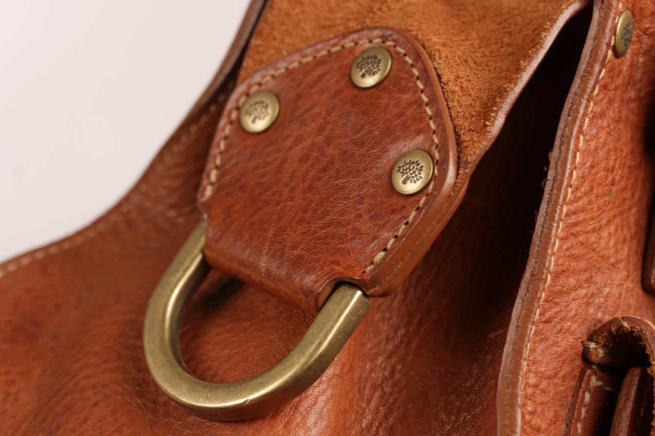 Mulberry vintage Roxanne ruskea nahkalaukku - Image 15