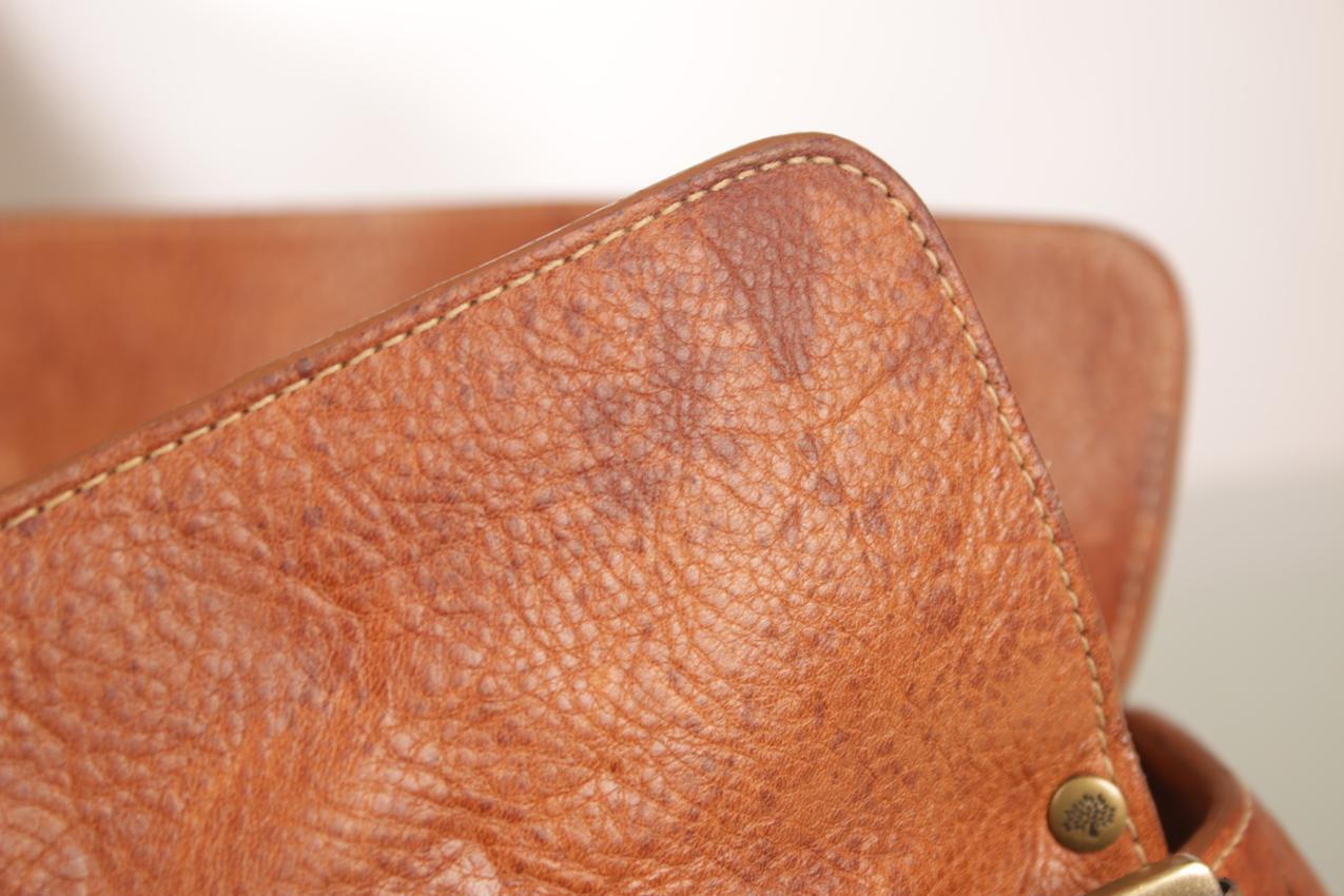 Mulberry vintage Roxanne ruskea nahkalaukku - Image 17