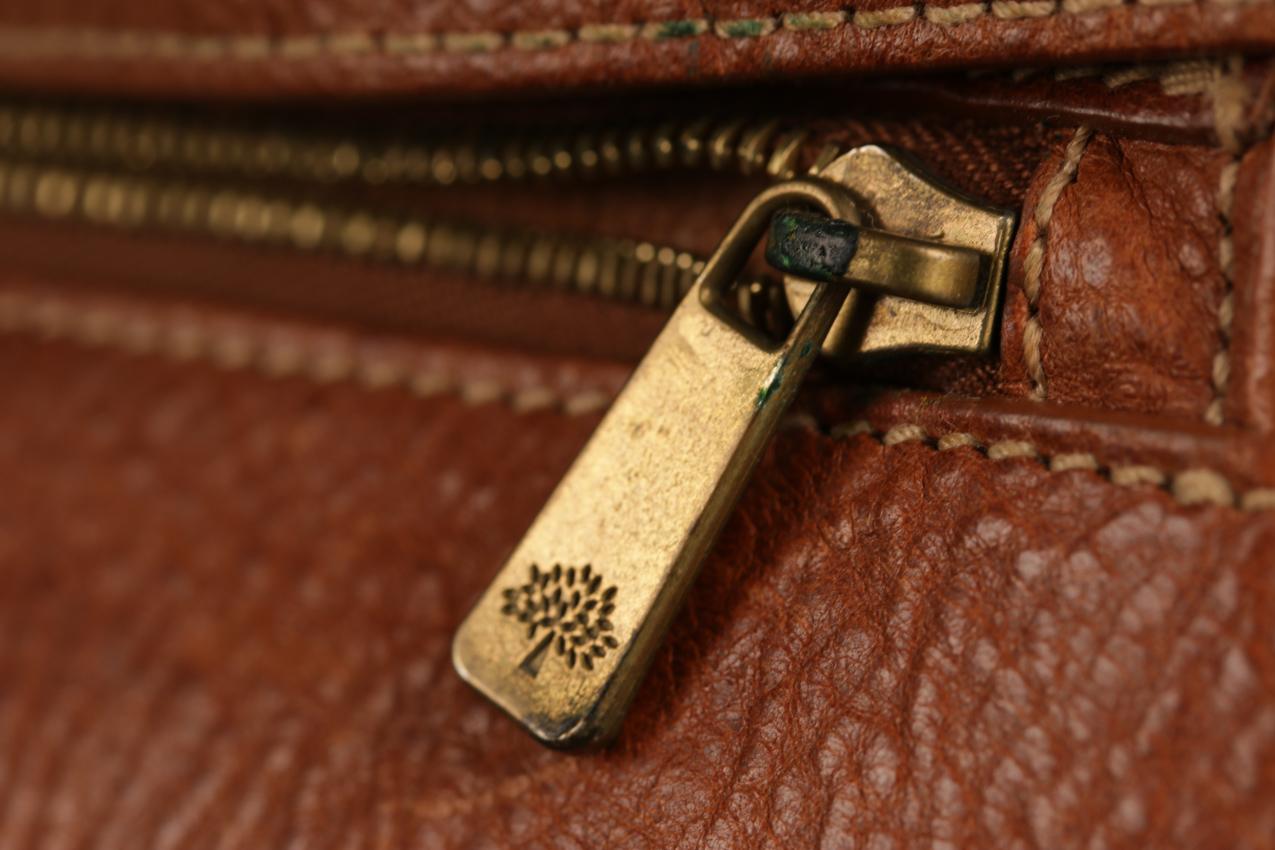 Mulberry vintage Roxanne ruskea nahkalaukku - Image 20