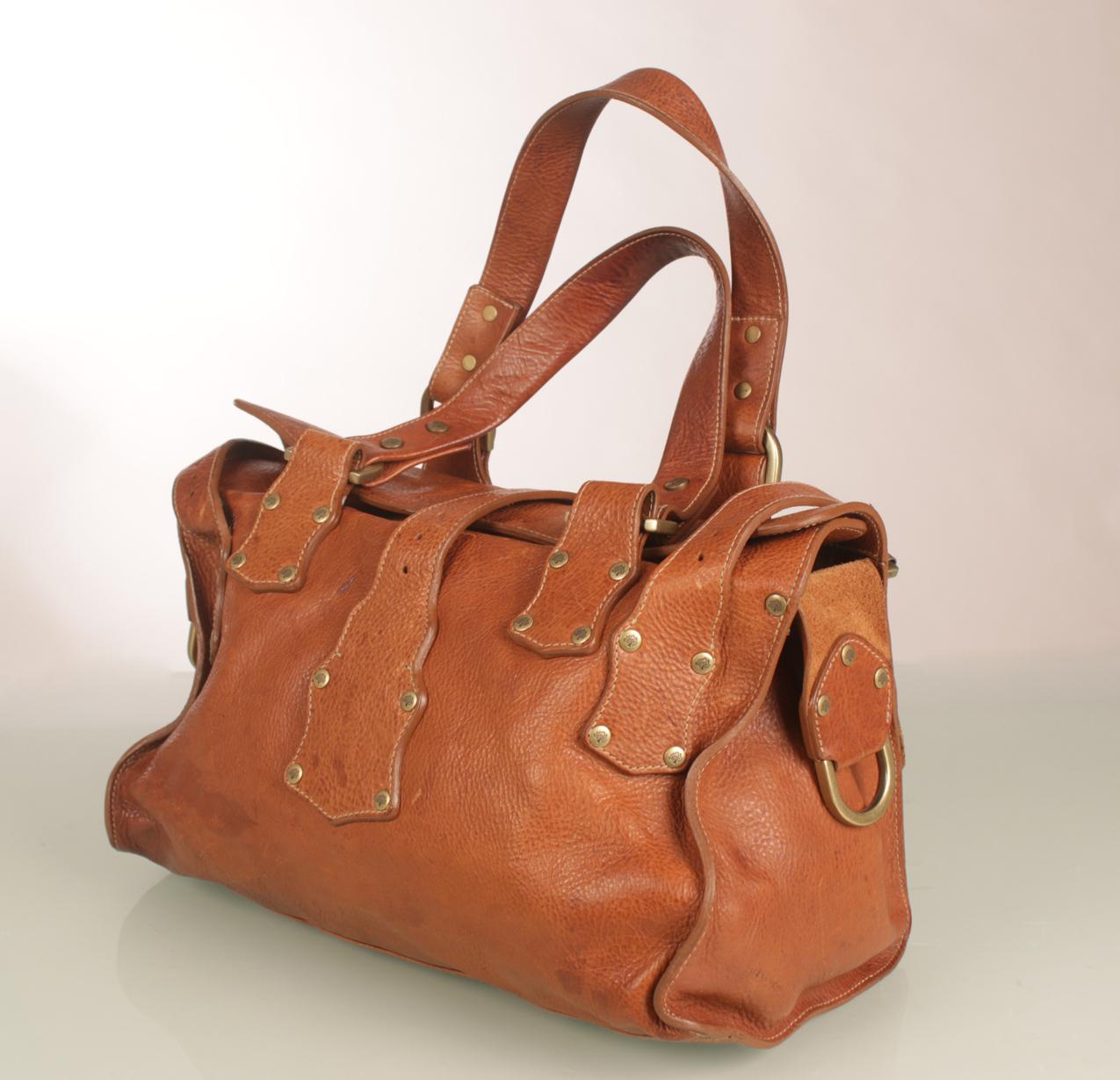 Mulberry vintage Roxanne ruskea nahkalaukku - Image 5