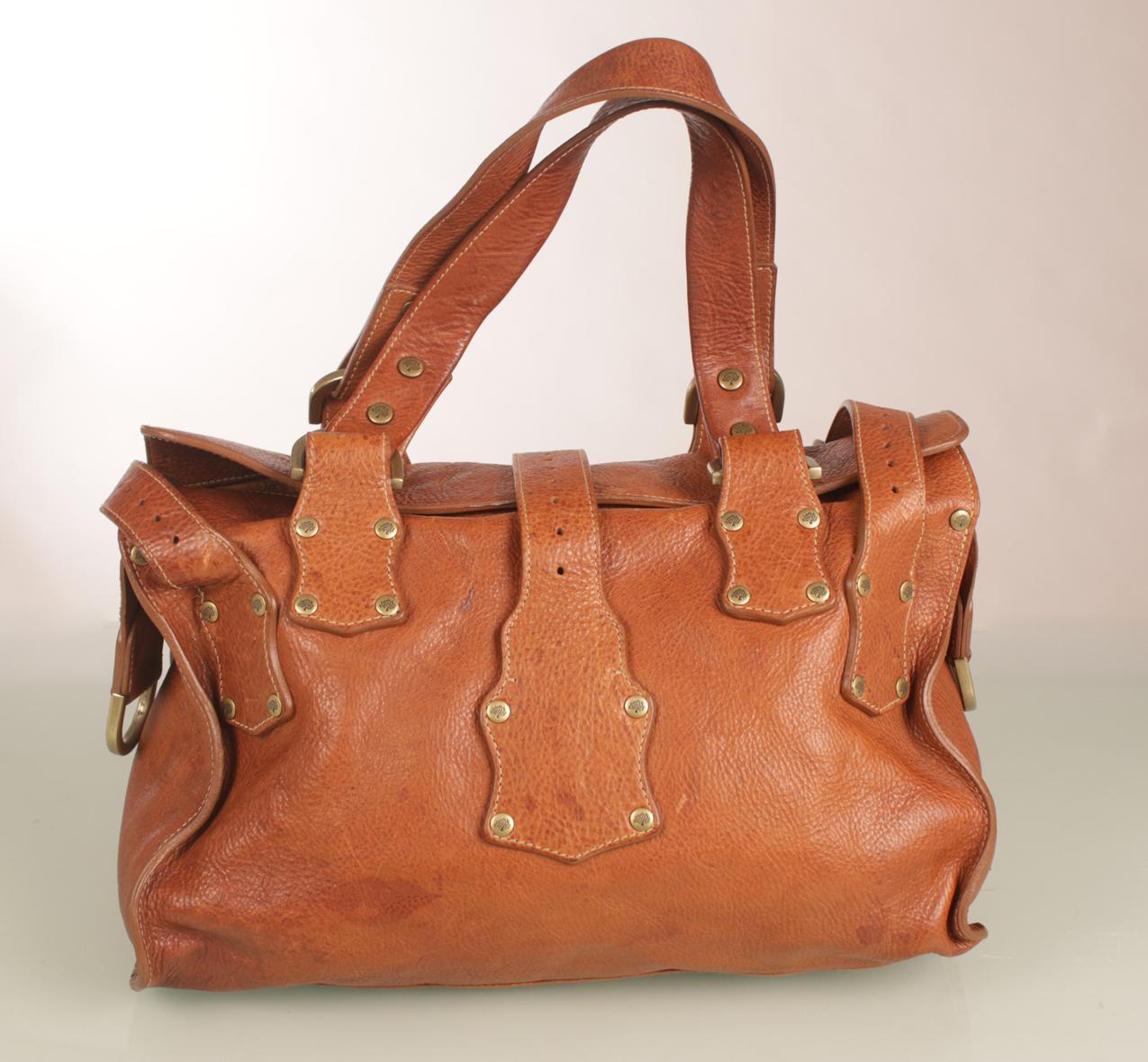 Mulberry vintage Roxanne ruskea nahkalaukku - Image 6