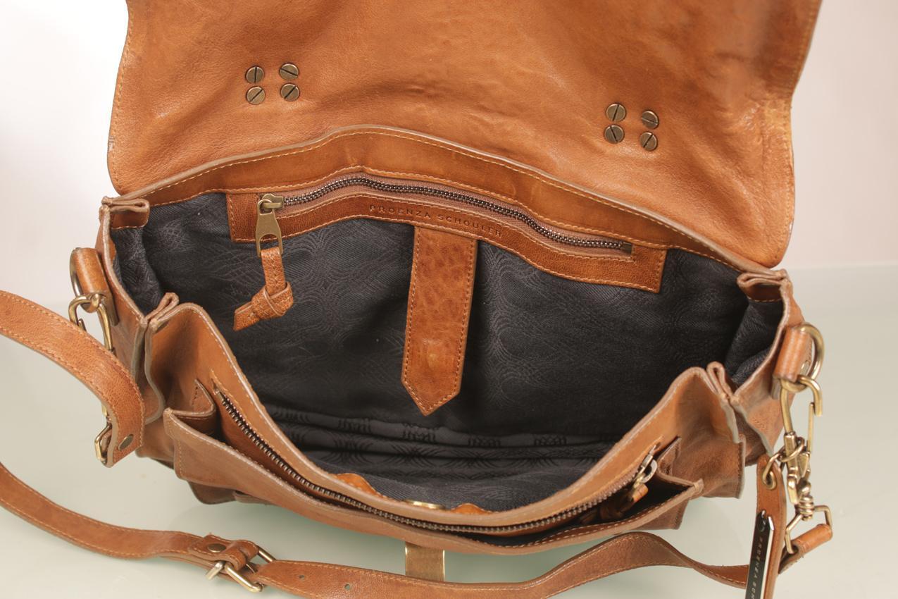 Proenza Schouler ruskea pieni nahkainen Ps1 tote olkalaukku - Image 16