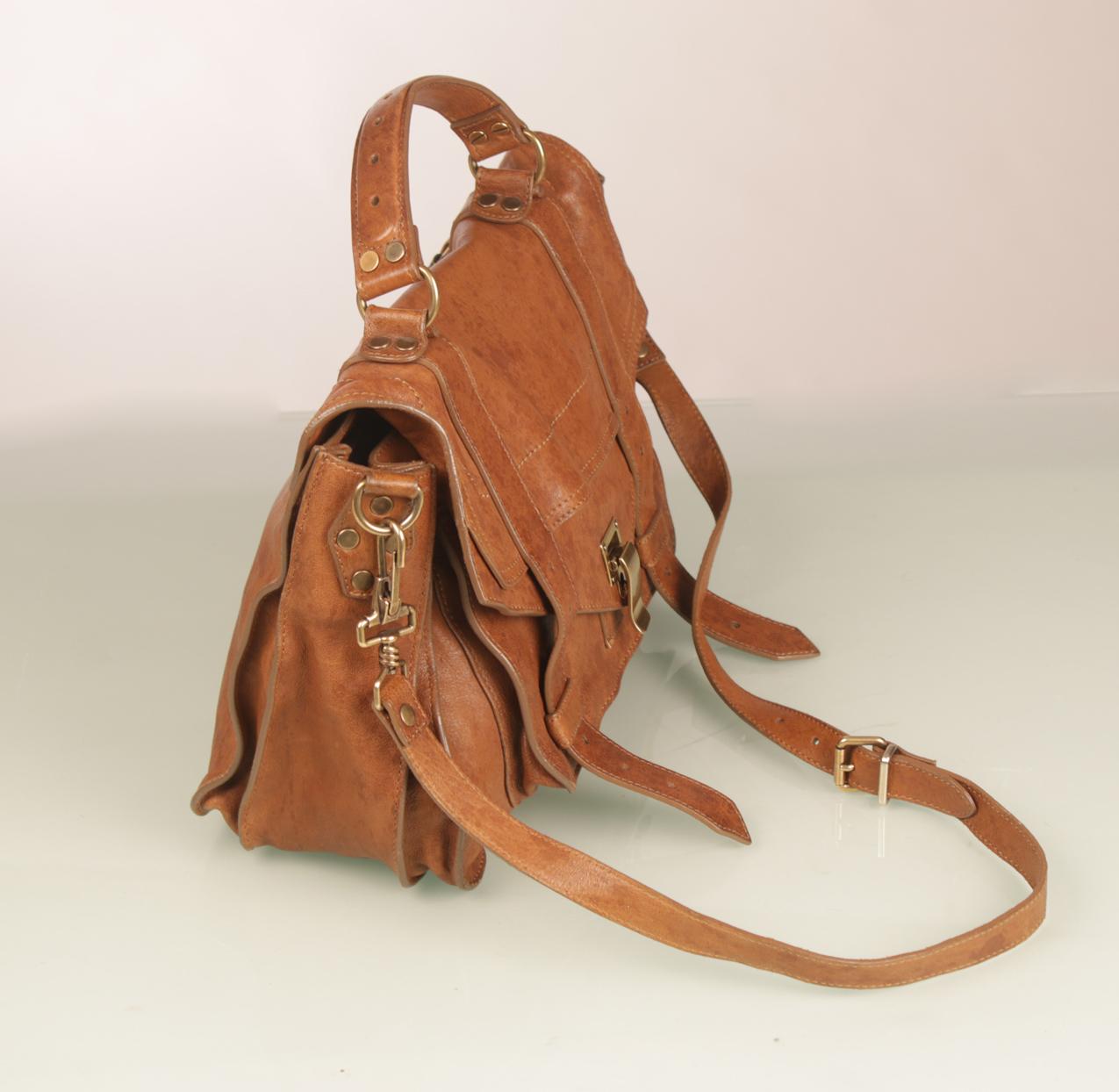 Proenza Schouler ruskea pieni nahkainen Ps1 tote olkalaukku - Image 3