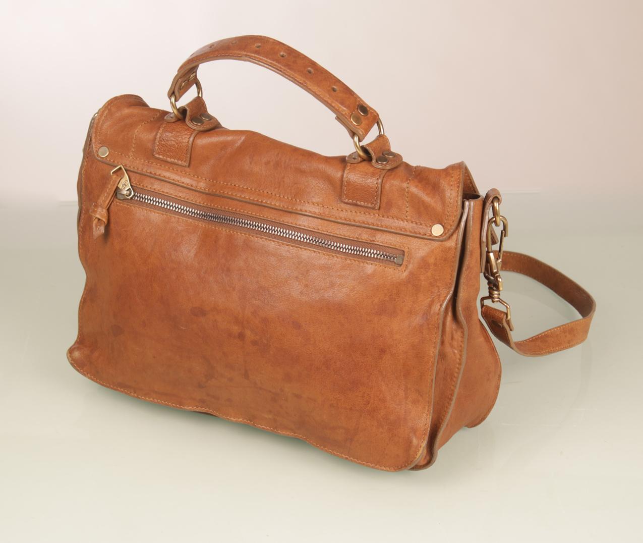 Proenza Schouler ruskea pieni nahkainen Ps1 tote olkalaukku - Image 4
