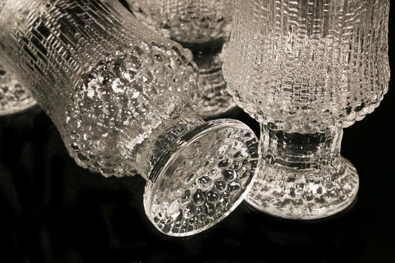 Vintage Iittala Tapio Wirkkala Ultima Thule neljä olutlasia - Image 3
