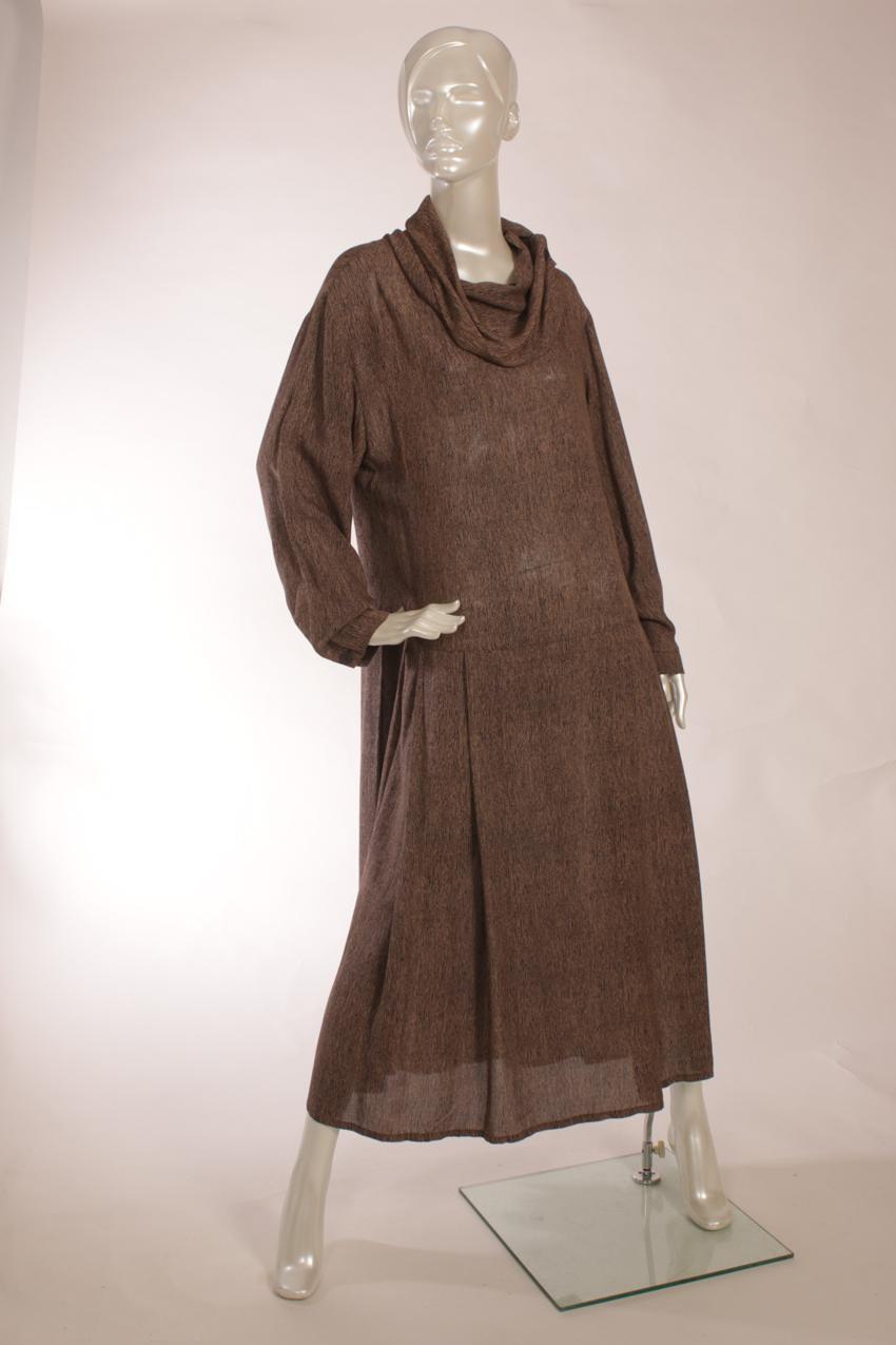 Vintage Marimekko ruskea mekko L