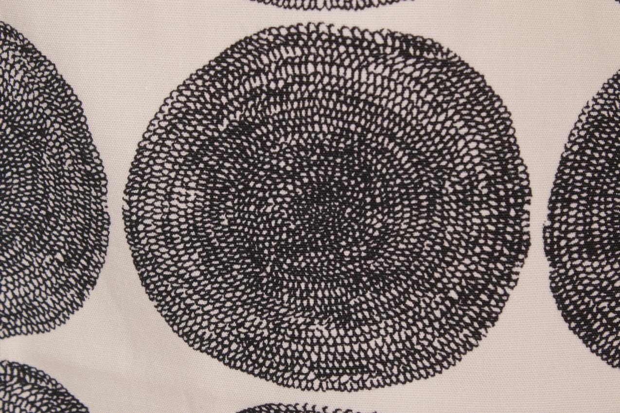 Vintage Marimekko Printex valkomusta Punapippuri kangas - Image 3