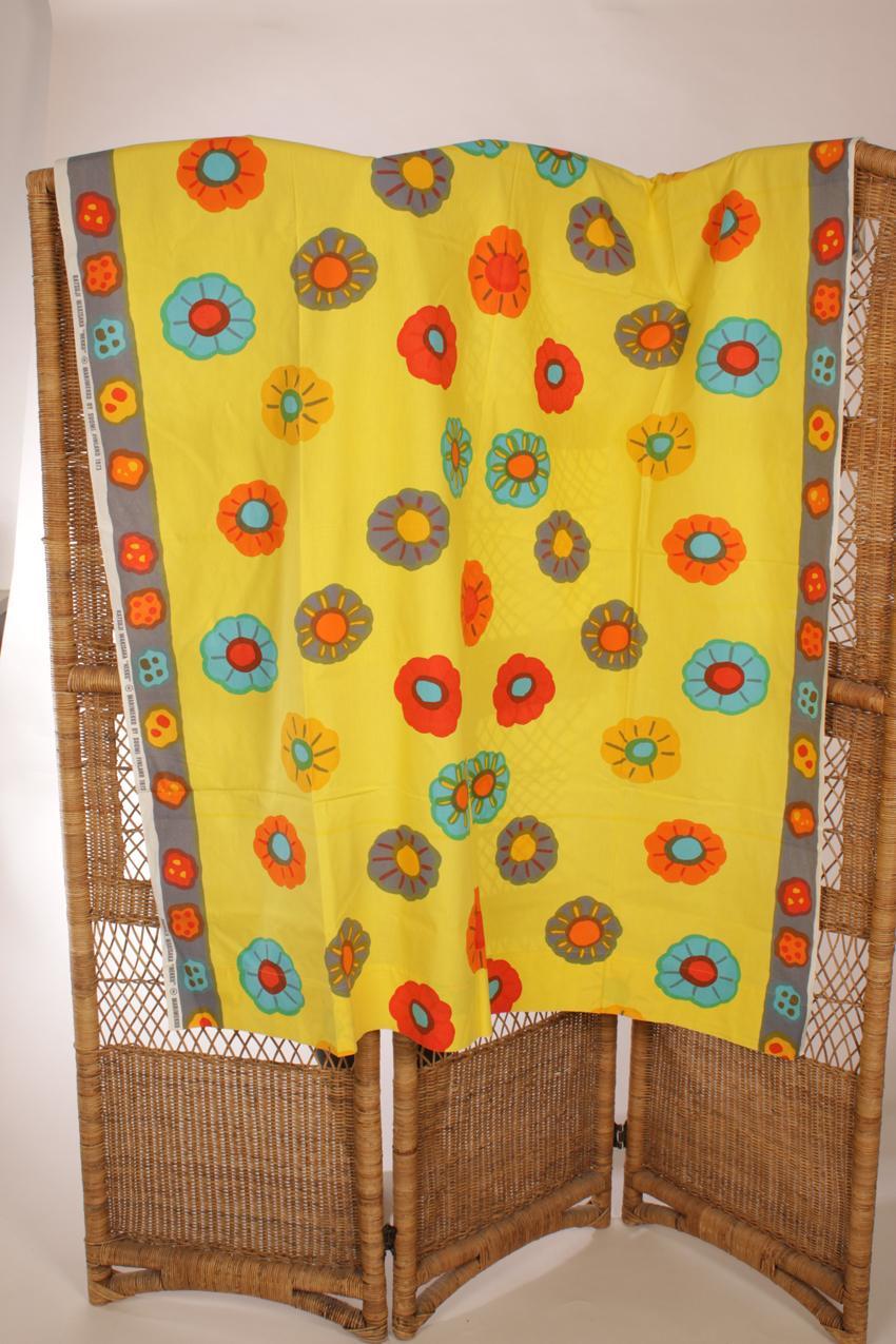 Vintage Marimekko Katsuji Wakisaka “Nekku” kangas verho