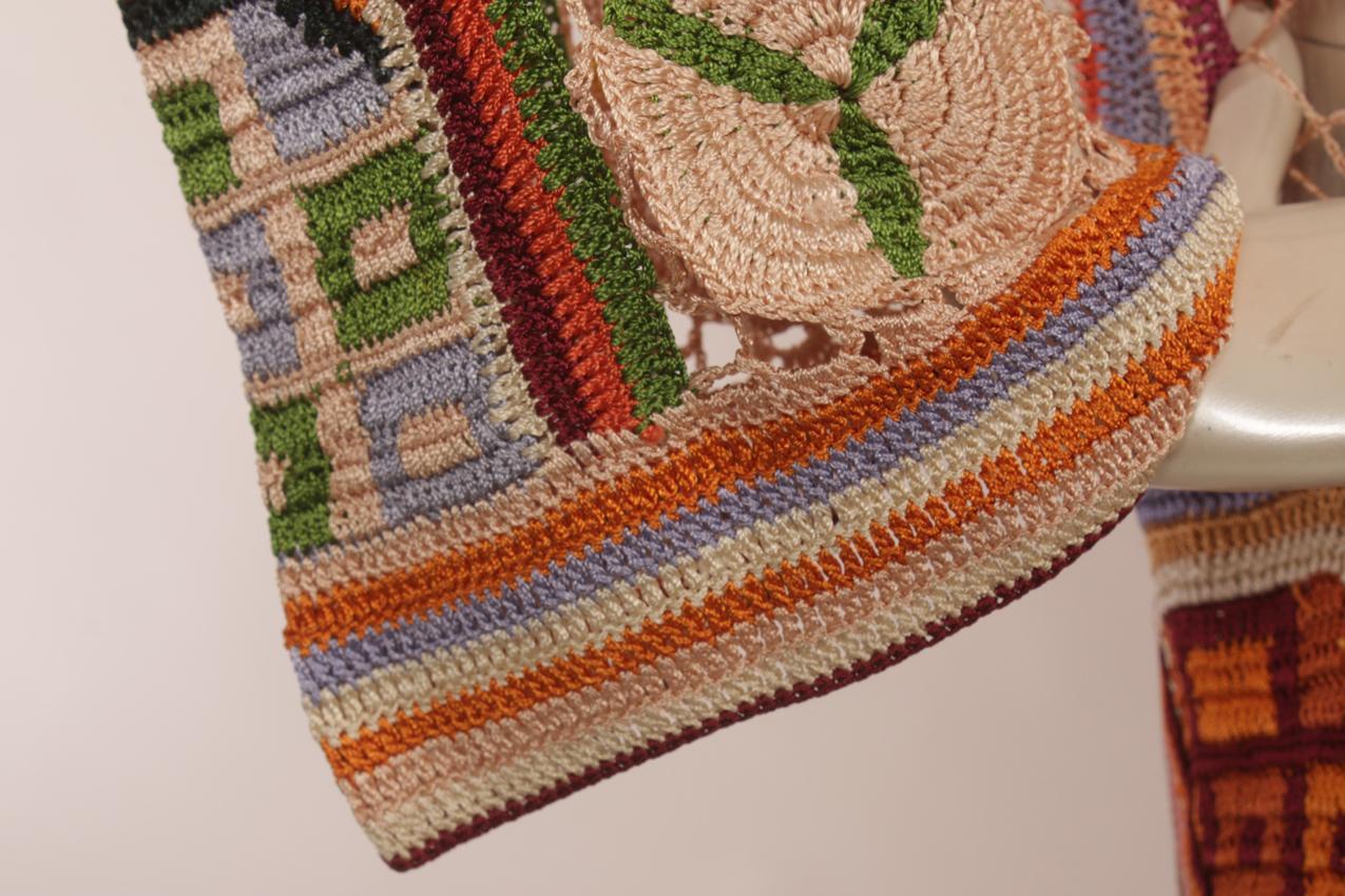Missoni Limited Edition 2005 139/250 kirjava virkattu pitkä neuletakki L M - Image 5