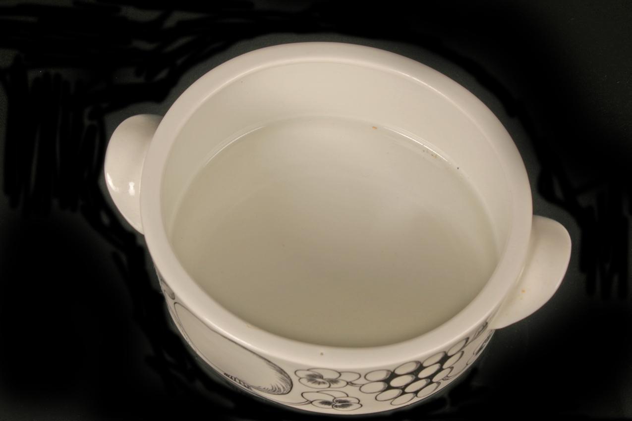 Vintage Arabia Birger Kaipiainen mustavalkoinen ”Paratiisi” terriini - Image 7