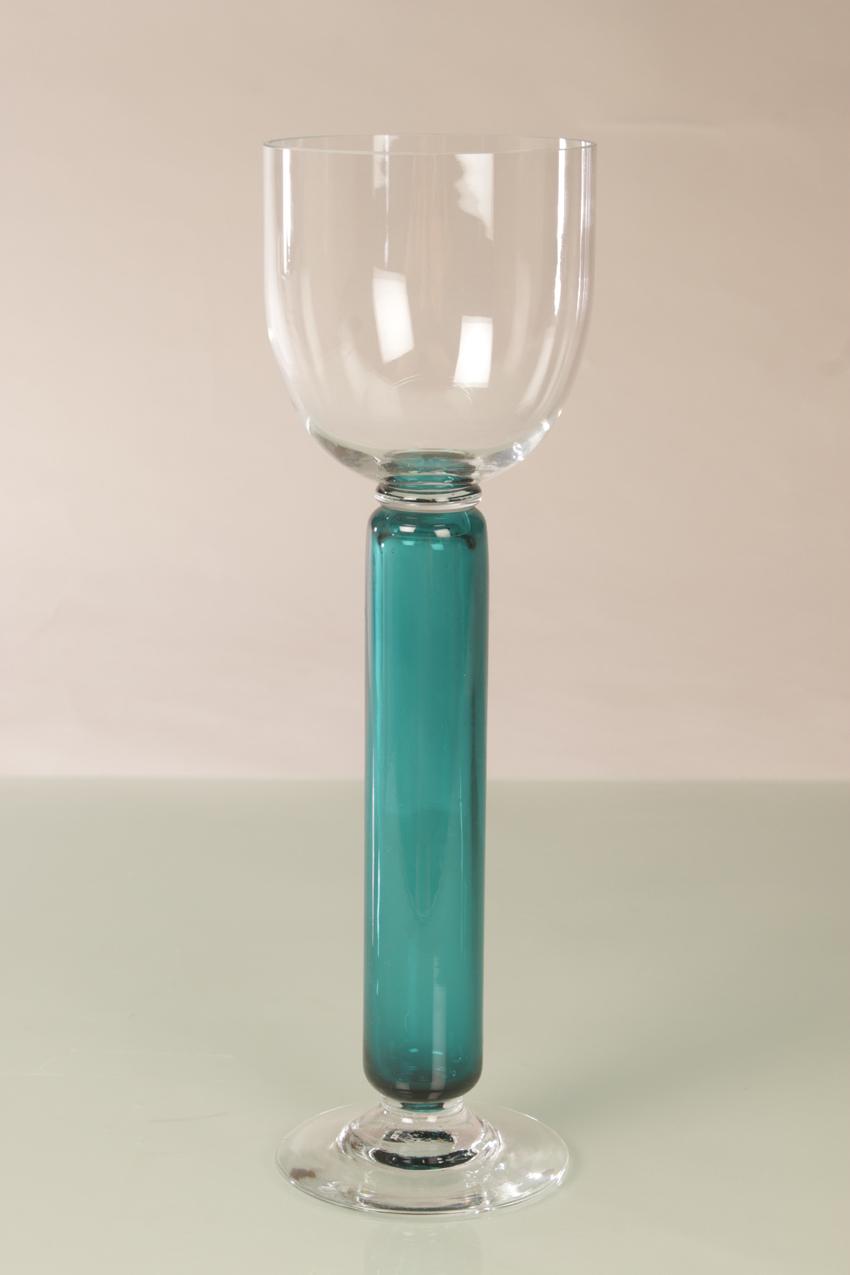 Vintage Marimekko JL-Lasi Riihimäki Brita Flander ”Seitsemän veljestä” iso jalallinen lasi
