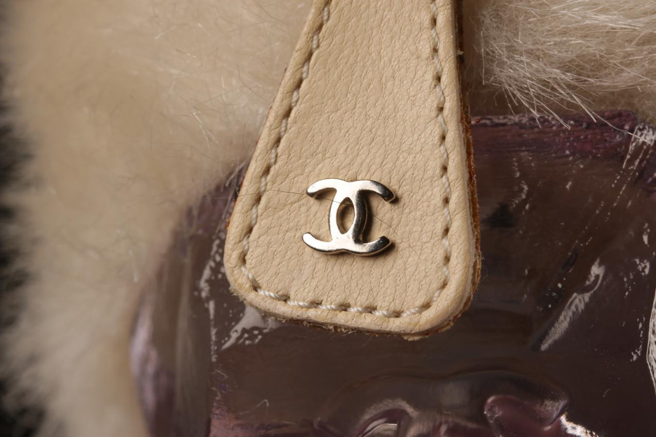 Chanel valkoiset tekoturkisnilkkurit 37 - Image 7