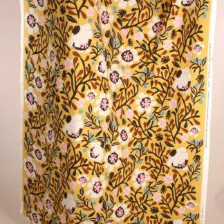 Marimekko Aino-Maija Metsola yellow “Mykerö fabric