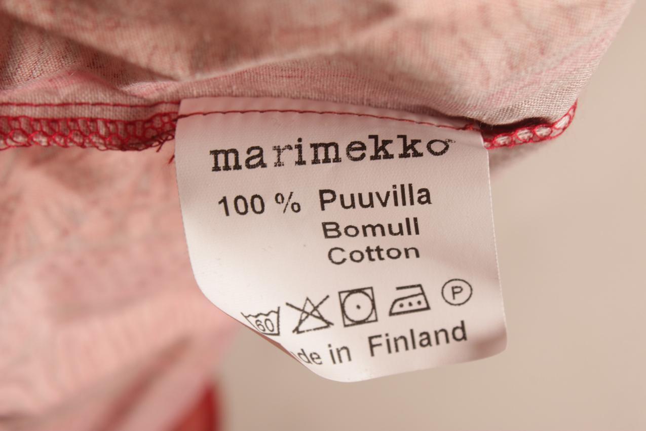 Marimekko Aino-Maija Metsola punainen ”Noitarumpu” pitkä soikea pöytäliina - Image 5