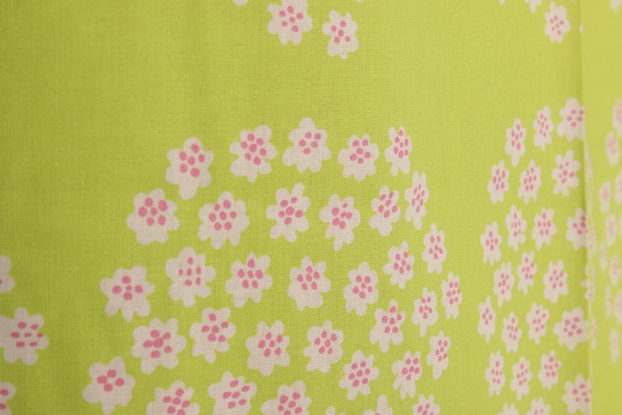 Marimekko Annika Rimala vihreä pinkki “Puketti” -kangas - Image 3