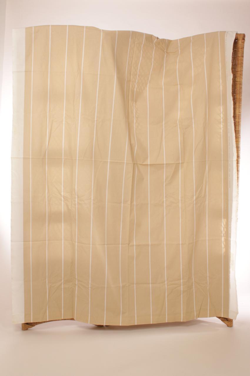 Vintage 1976 Marimekko Pentti Rinta beige ”Lato” kangas verho - Image 2