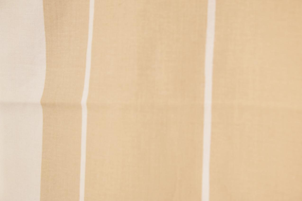 Vintage 1976 Marimekko Pentti Rinta beige ”Lato” kangas verho