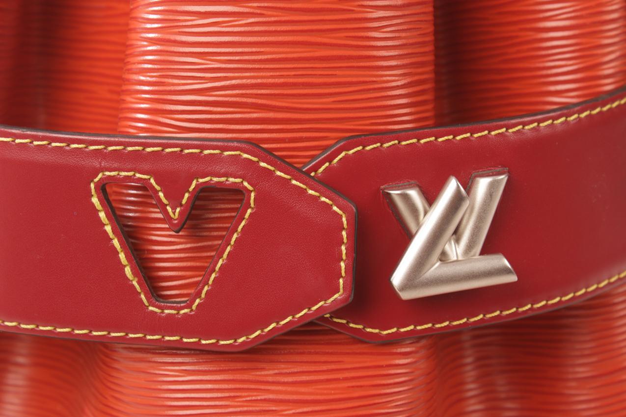 Louis Vuitton Rouille Epi Leather Twist bucket olkalaukku - Image 12