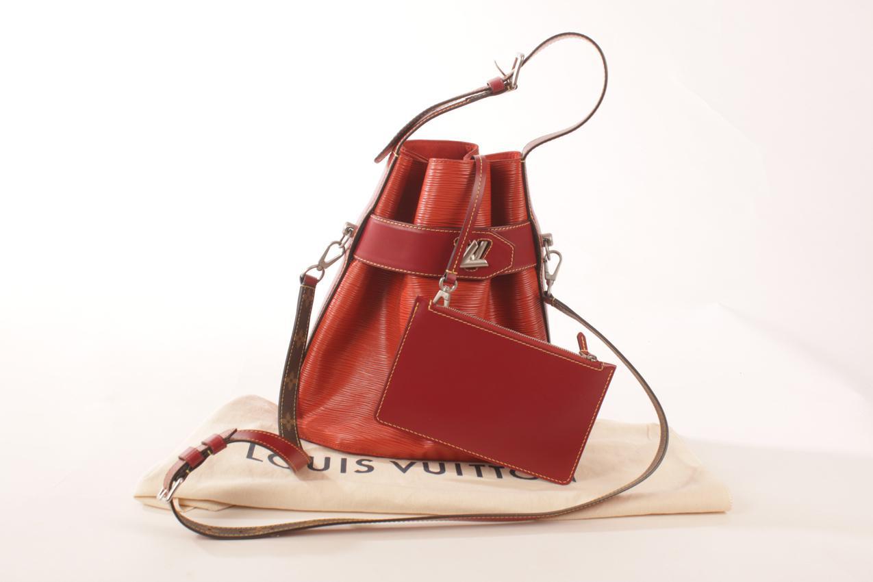 Louis Vuitton Rouille Epi Leather Twist bucket olkalaukku - Image 8