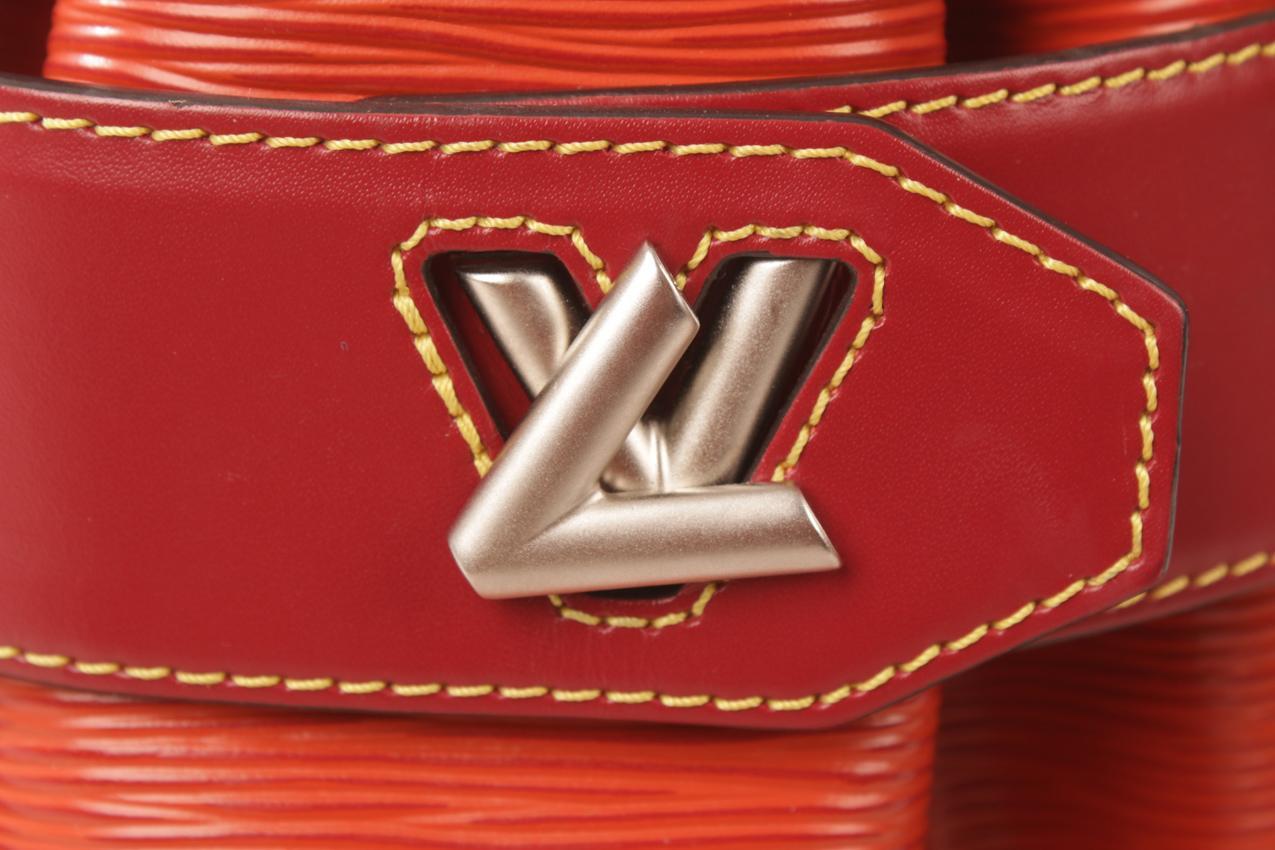 Louis Vuitton Rouille Epi Leather Twist bucket olkalaukku - Image 9
