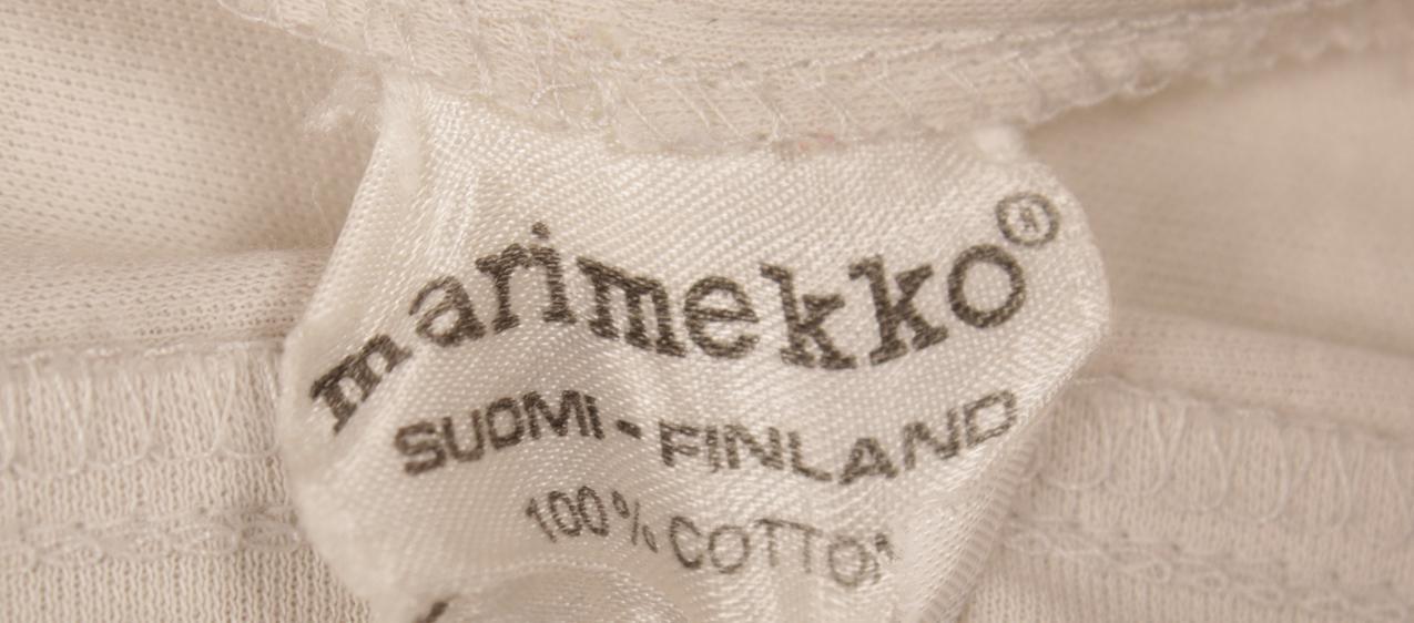 Vintage Marimekko spagettiolkainmekko S - Image 9