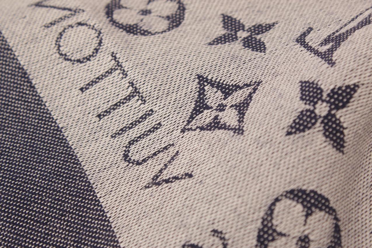 Louis Vuitton sininen Monogram Denim huivi - Image 6
