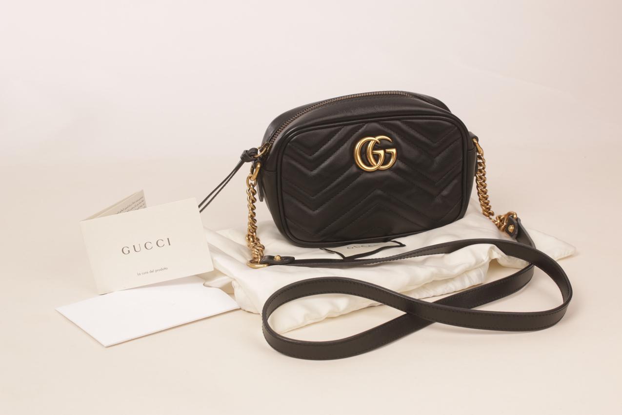 Gucci Marmont Matelassé musta mini Cross body -laukku - Image 2