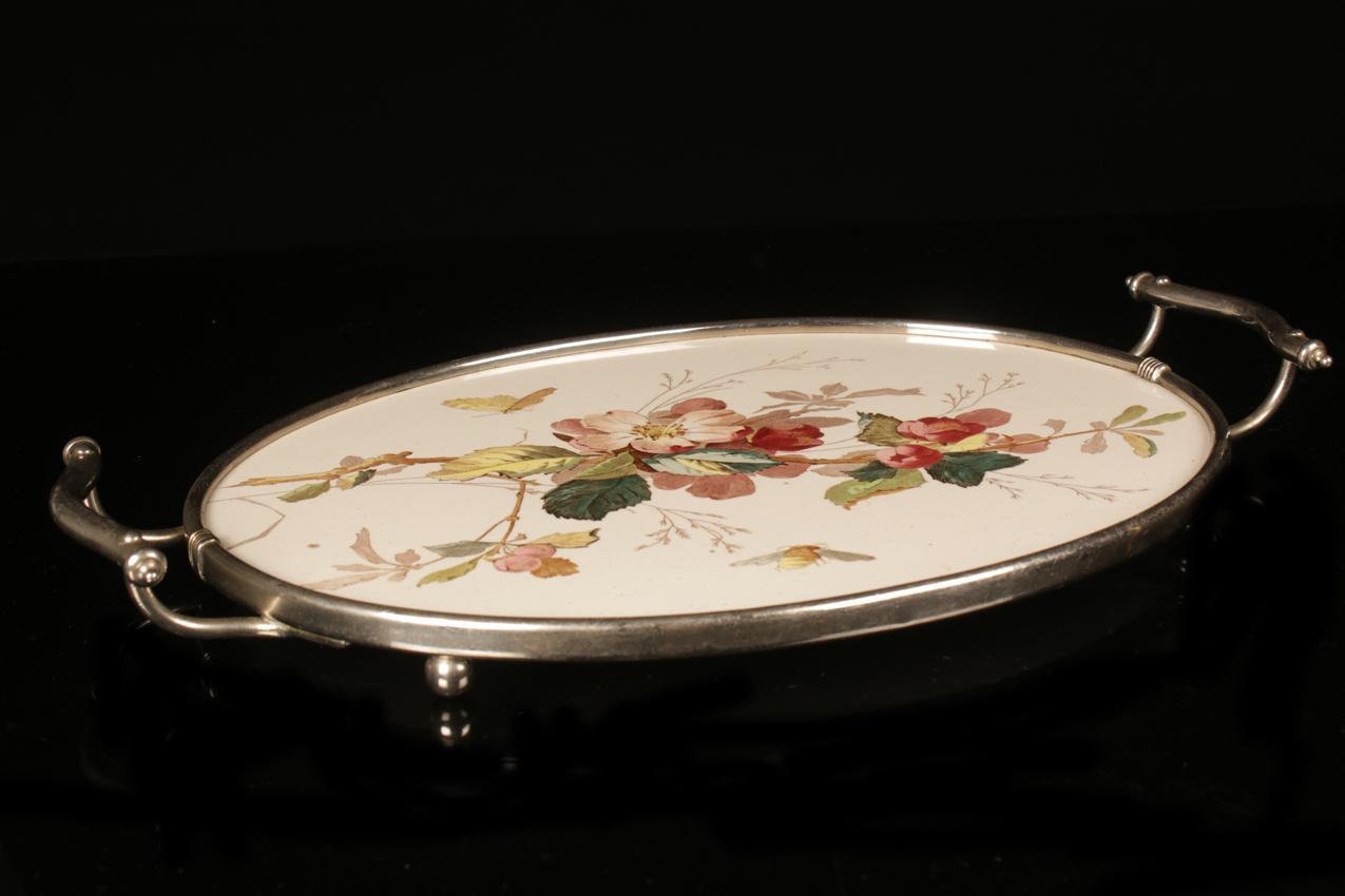 Antiikkinen Villeroy & Boch posliinitarjotin - Image 5