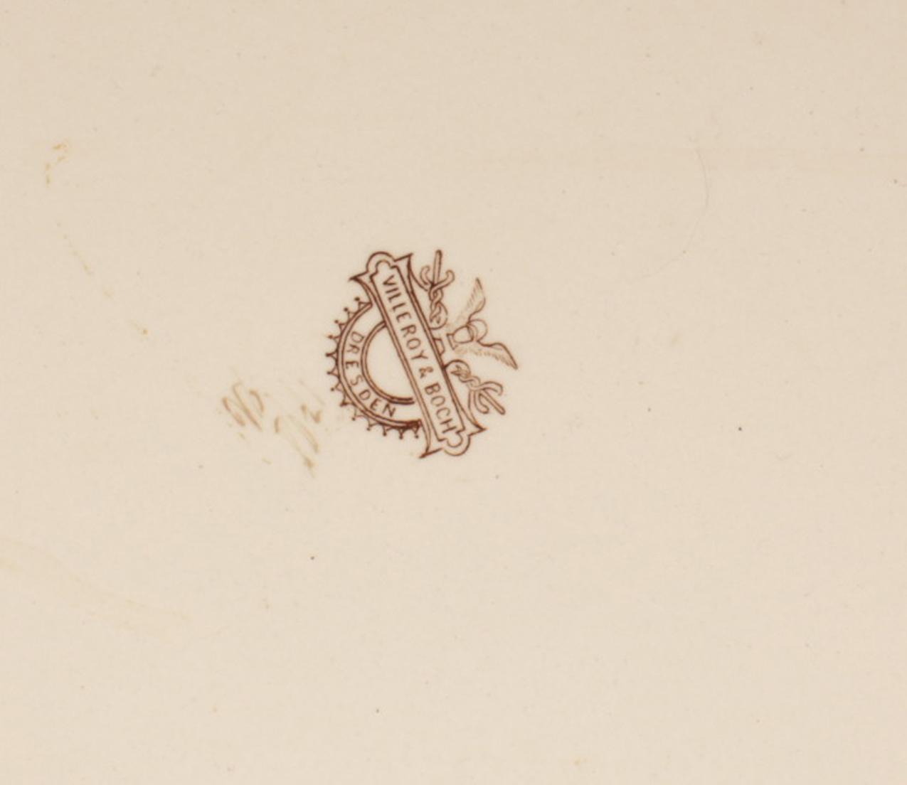 Antiikkinen Villeroy & Boch posliinitarjotin - Image 8