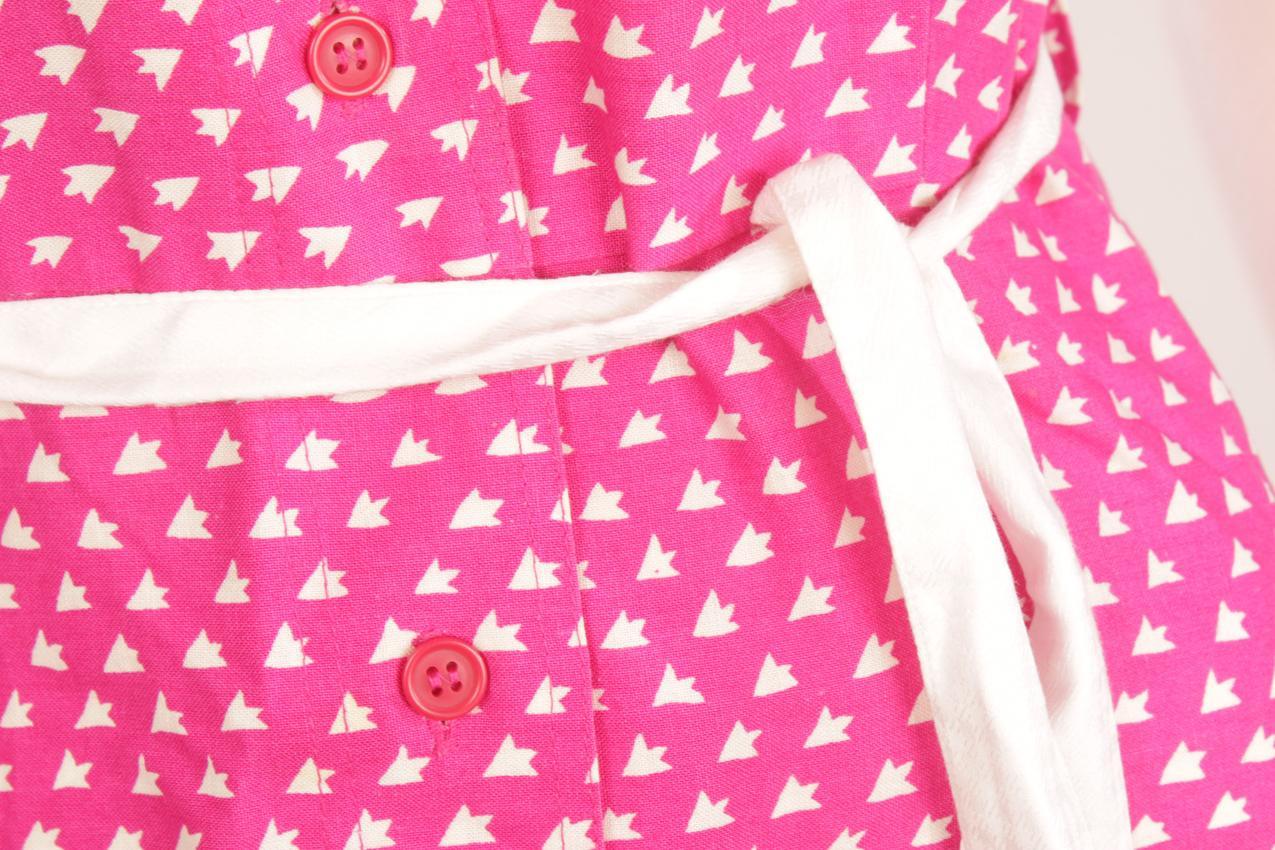 Vintage 70-luku Marimekko fuksia mekko Annikki Rimala “Härkki” S - Image 6